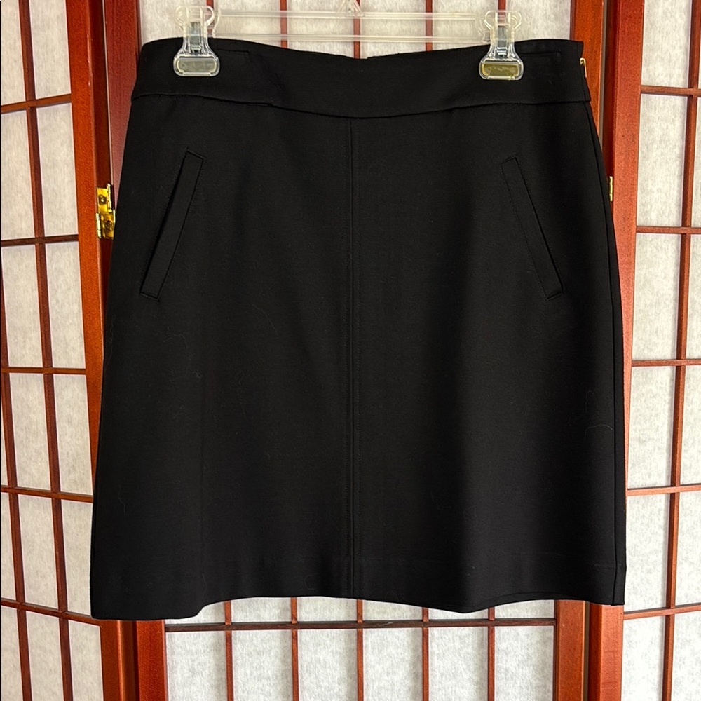 Cabi Classic Black, Ponte, A-line Skirt 6